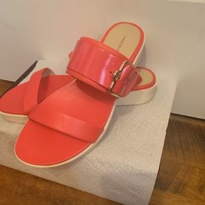 Isaac Mizrahi Shoes - Isaac Mizrahi coral color sandals Isaac Mizrahi Shoes - Isaac Mizrahi coral color sandals